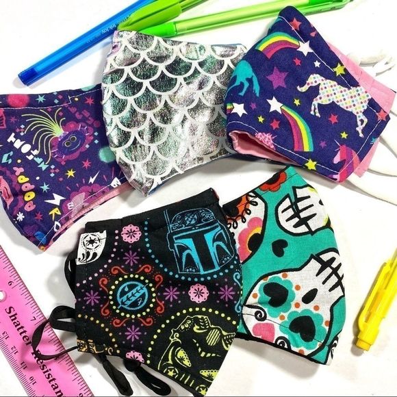 🌈🦄Children's face mask Unicorn, trolls, mermaid - Picture 1 of 10